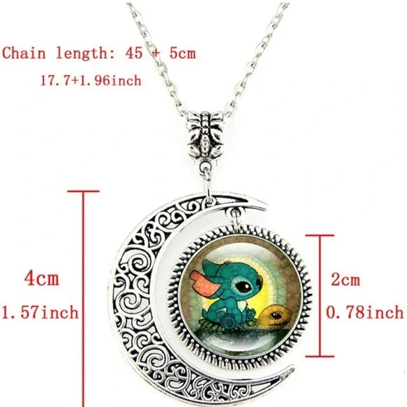 Disney Stitch jewelry set, New with pouch - Picture 2 of 4